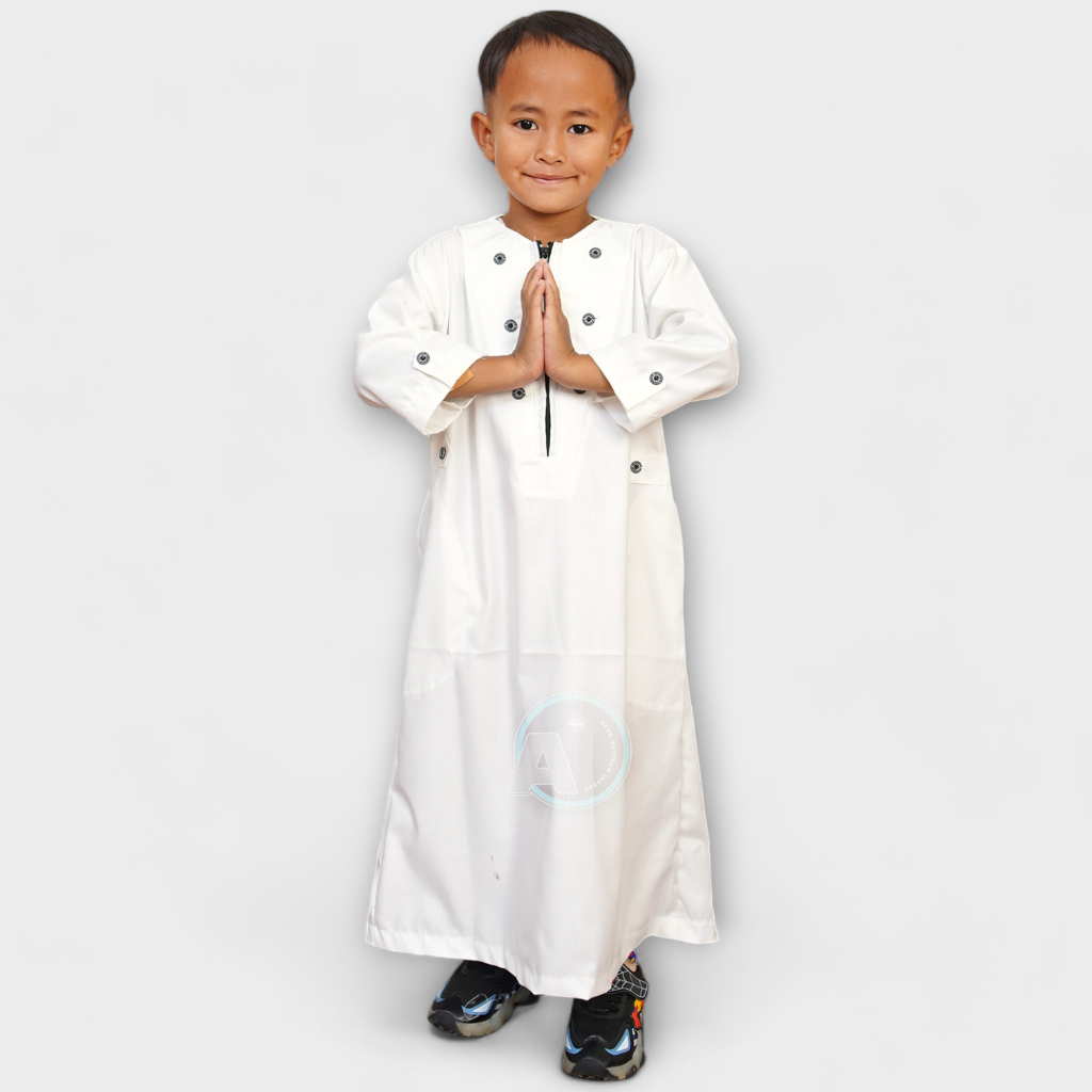 Adzakimoeslim - Gamis Anak Laki Laki Bahan Katun Toyobo Premium Model Kurta