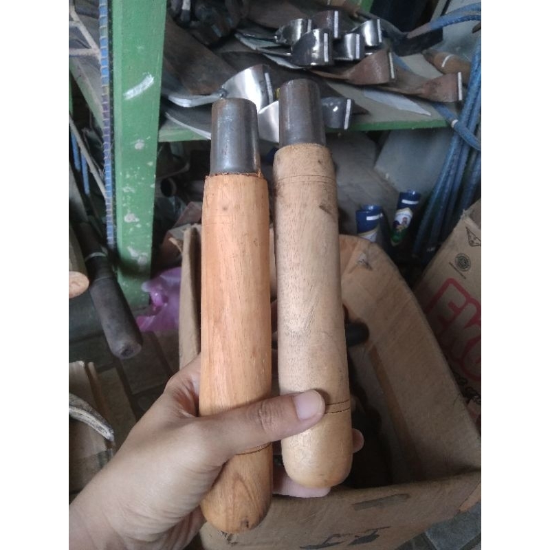 Gagang sabit kayu NATURAL plus karah