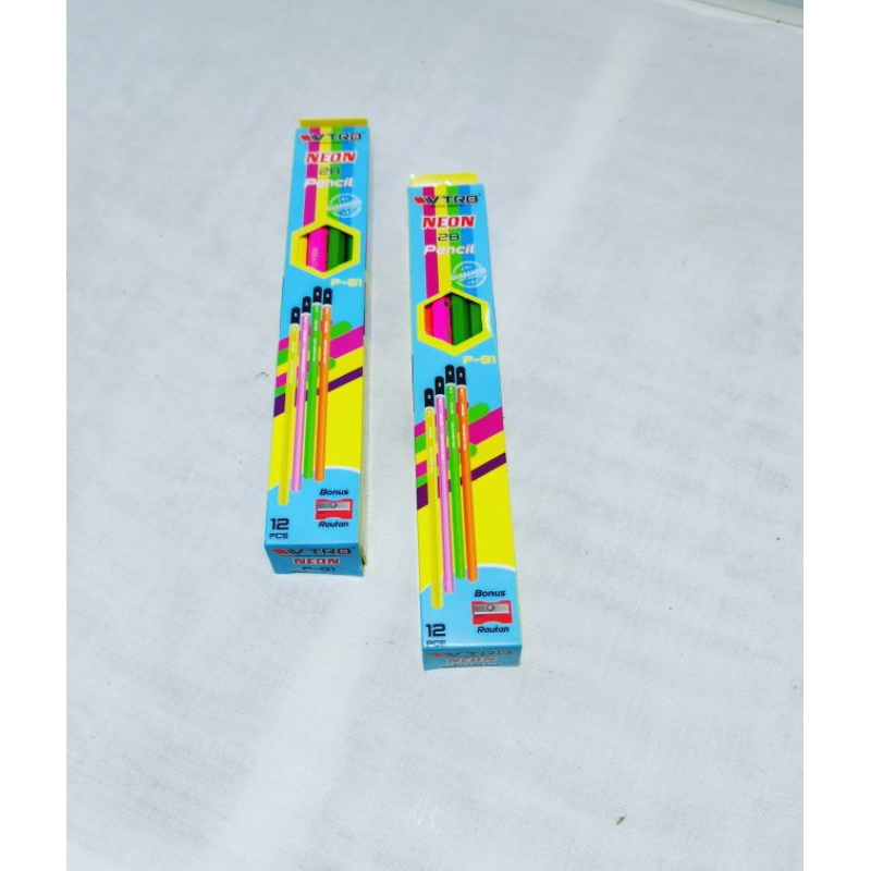 

Pensil 2B VTRO Neon (12 Pcs) Free Orotan