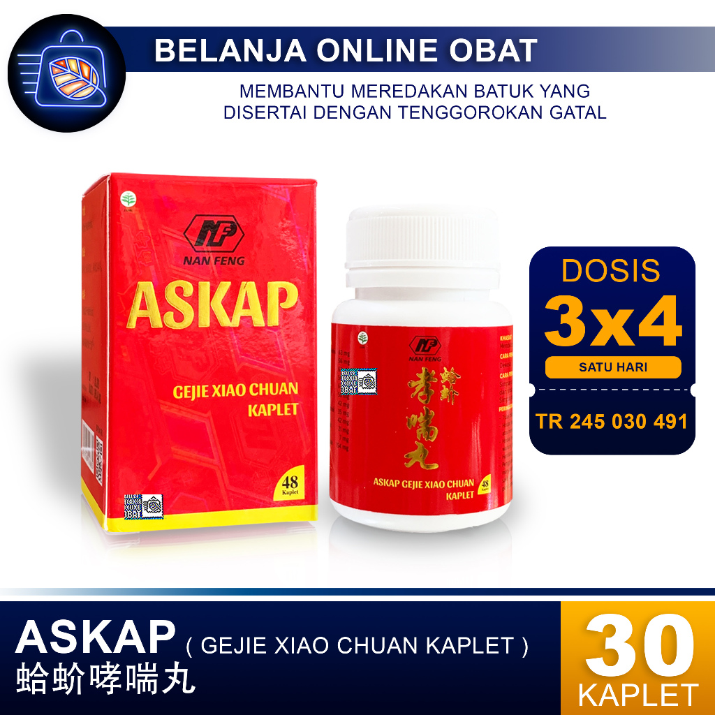 ASKAP ( Gejie Xiao Chuan Kaplet ) // Obat Batuk