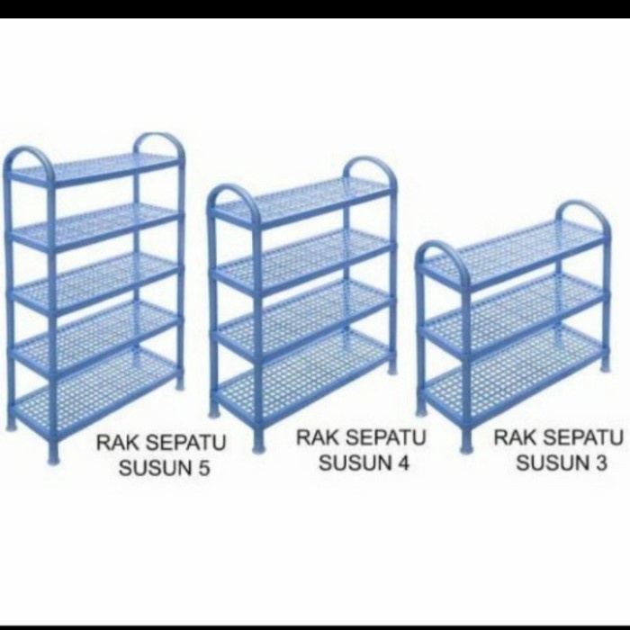 PROMO BESAR rak sepatu plastik 3 susun  RAk 5 SUSUN