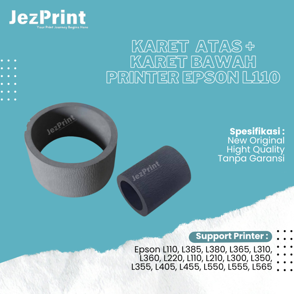 Karet Atas dan Karet Bawah ASF L110 L120 L210 L300 Karet Roller Printer Epson L110 Karet L350 L355