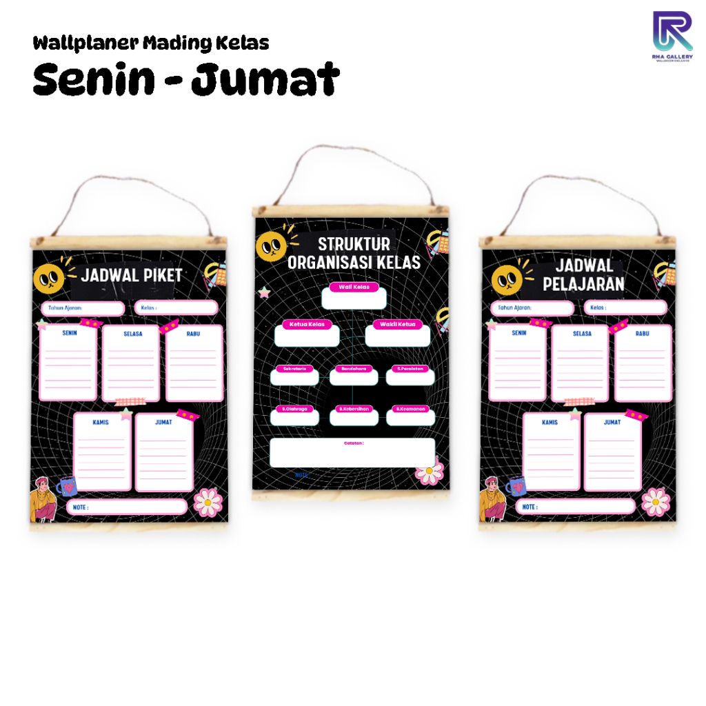 

RHA GALLERY Poster Sekolah Bundling Poster Struktur Kelas Jadwal Piket Jadwal Pelajaran