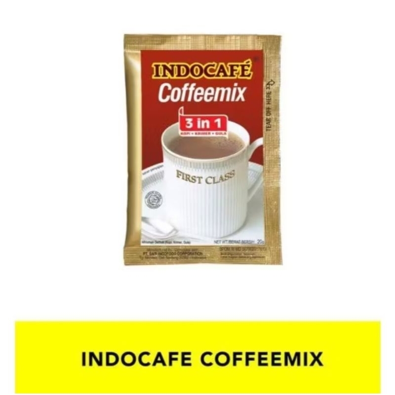 

Indocafe Coffe Mix Kopi Instan 20 gr 1 Renceng Isi 10 Sachet