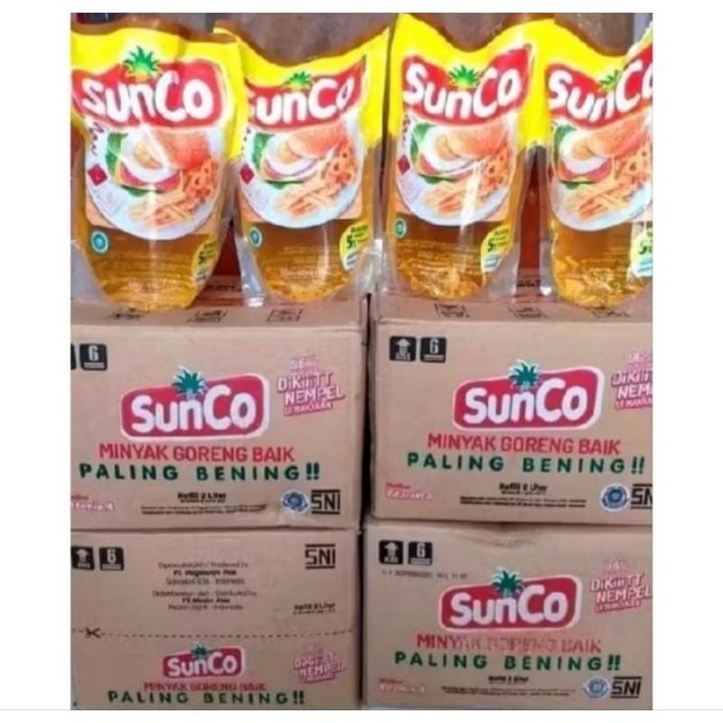 

Minyak Sunco 2 Liter Isi 6 ( 1 dus )