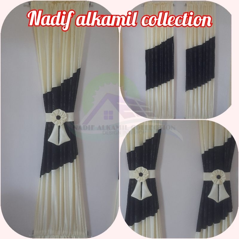 Gorden kupu kupu jendela minimalis model modern bahan tebal