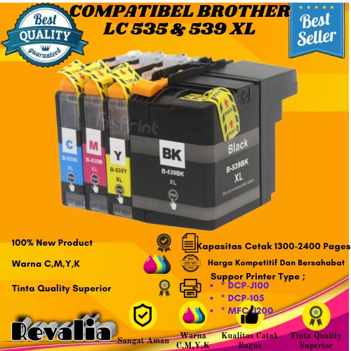Cartridge Tinta Compatible Brother LC539XL LC 539XL LC535XL LC 535XL