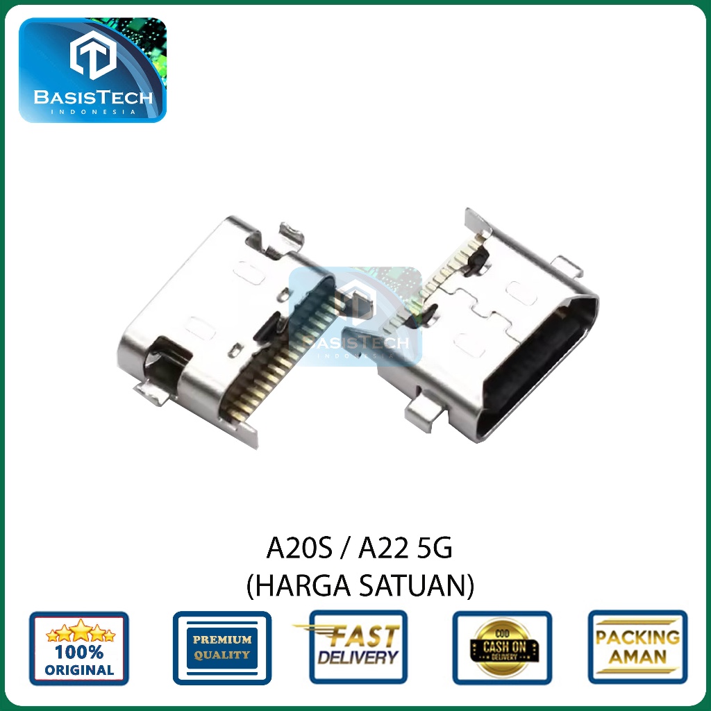 KONEKTOR LUBANG CAS CHARGER SAMSUNG A20S - A22 5G - ORI