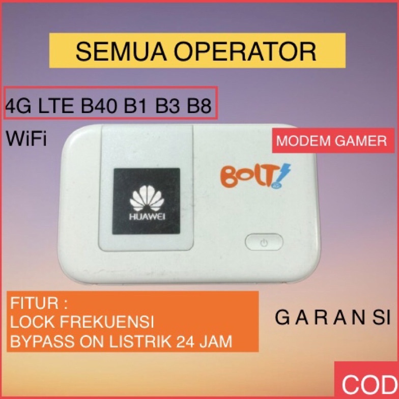 Modem Wifi 4G Mifi Huawei E5372s E5372 5372 Bolt Slim 1 Bolt Max 1 Unlock All Operator BYPASS v G4E3