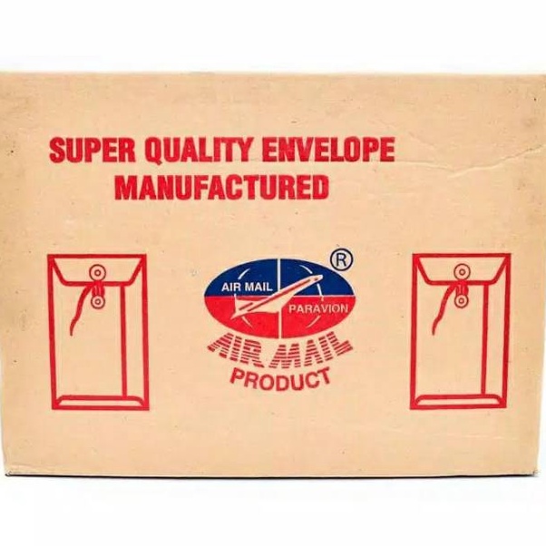 

KODE B35N Amplop Tali Coklat 31 Air Mail Folio F4