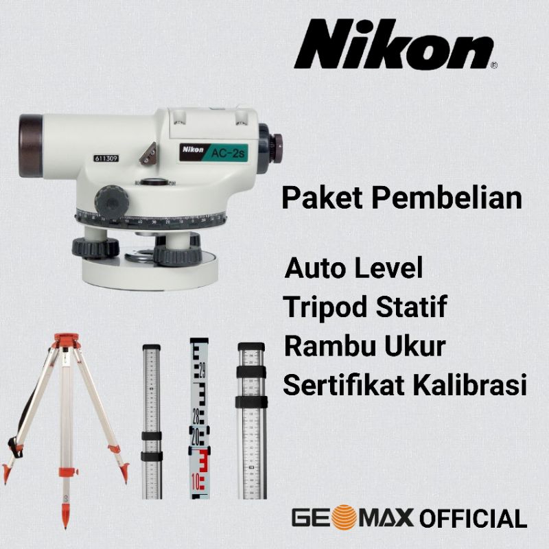 Automatic Level Nikon AC 2s Bekas / Waterpas Nikon Ac 2s Bekas Lengkap