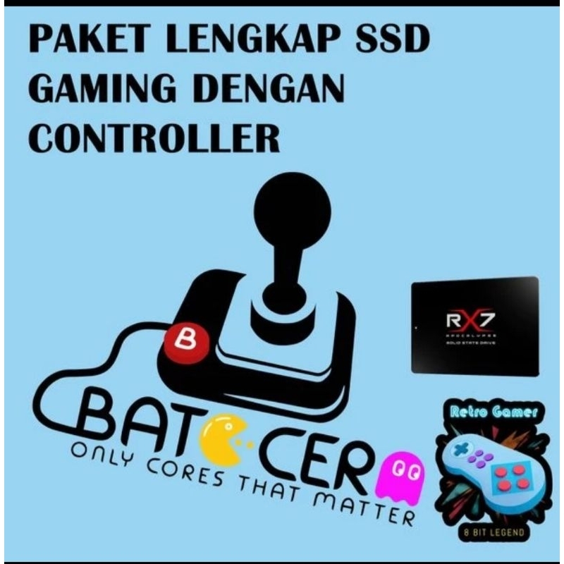 Paket Lengkap SSD Gaming Batocera denganController