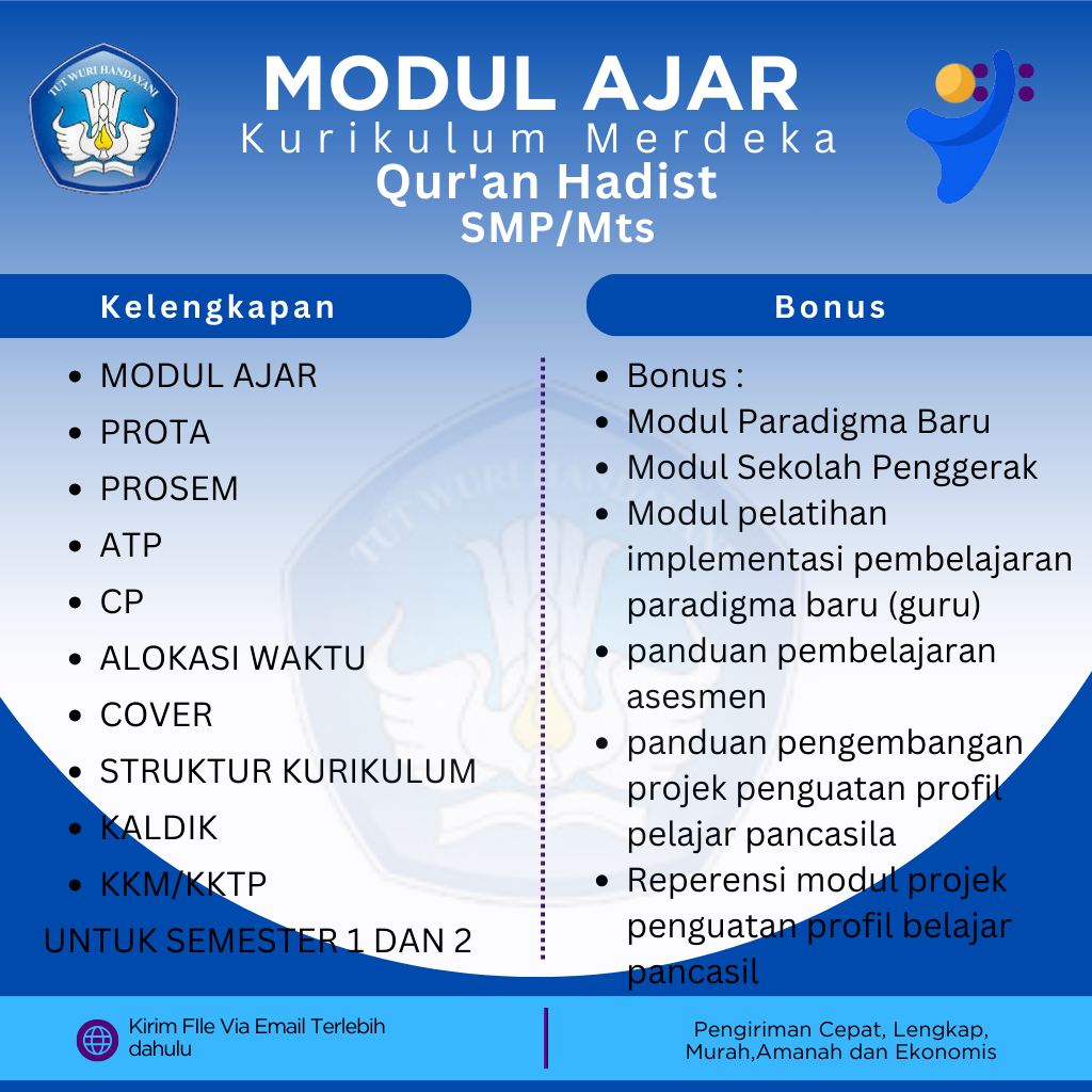 

RPP Merdeka Qur'an Hadist Kelas 7.8.9 SMP/Mts Kurikulum Merdeka