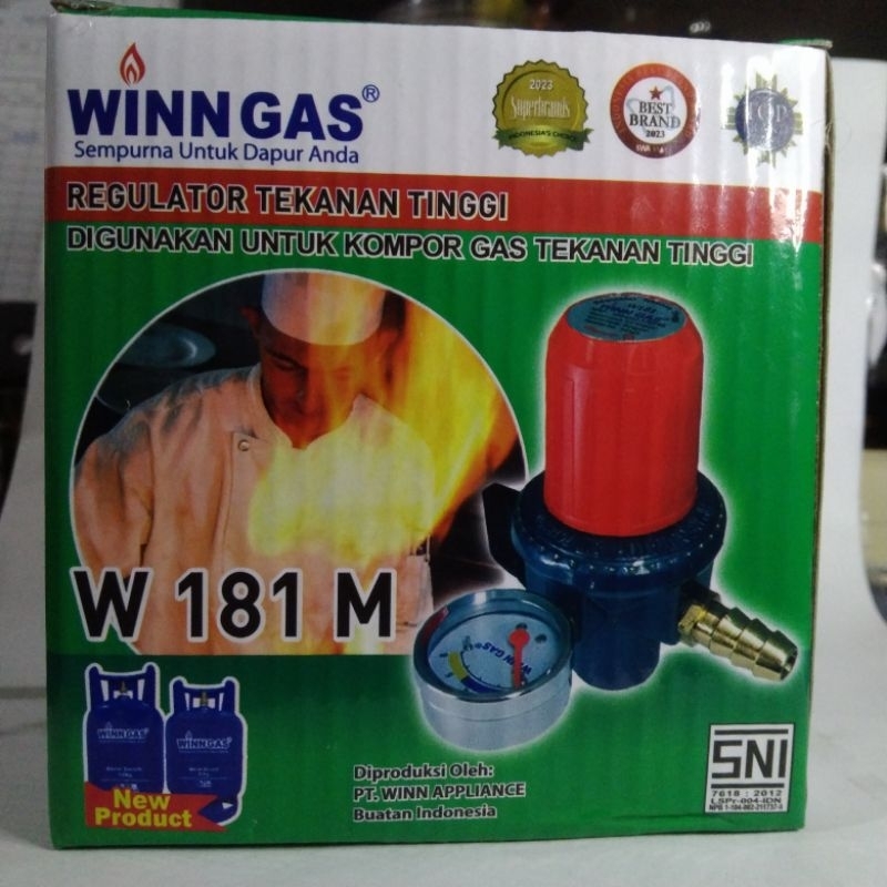 Regulator win gas kompor joss SNI murah meter
