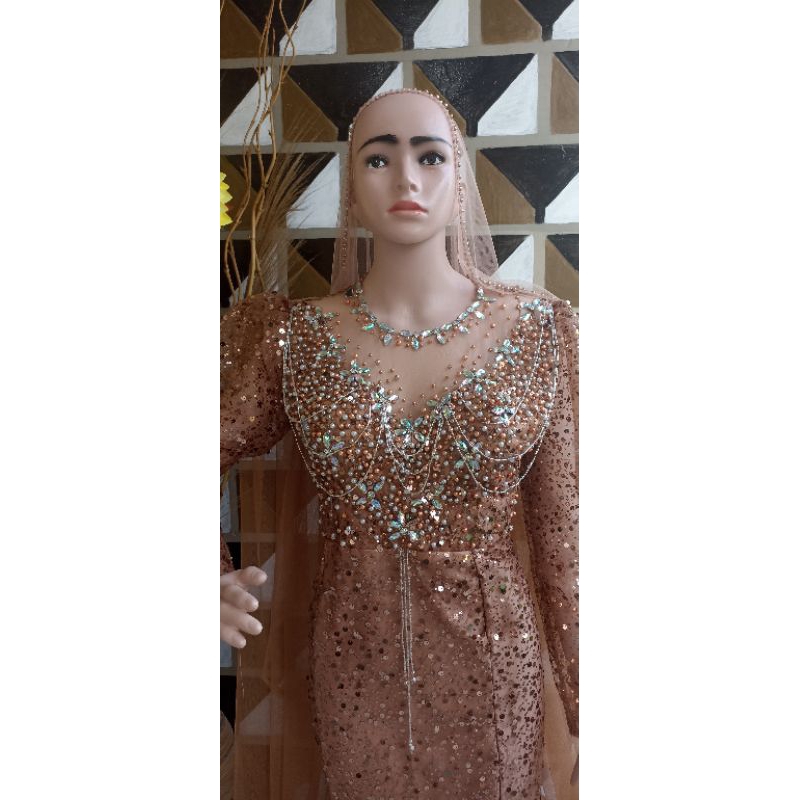 DressDuyungPengantin/BajuPengantinModern/BajuPengantinMurah/GaunPengantinTerbaru/DressPengantinDuyun