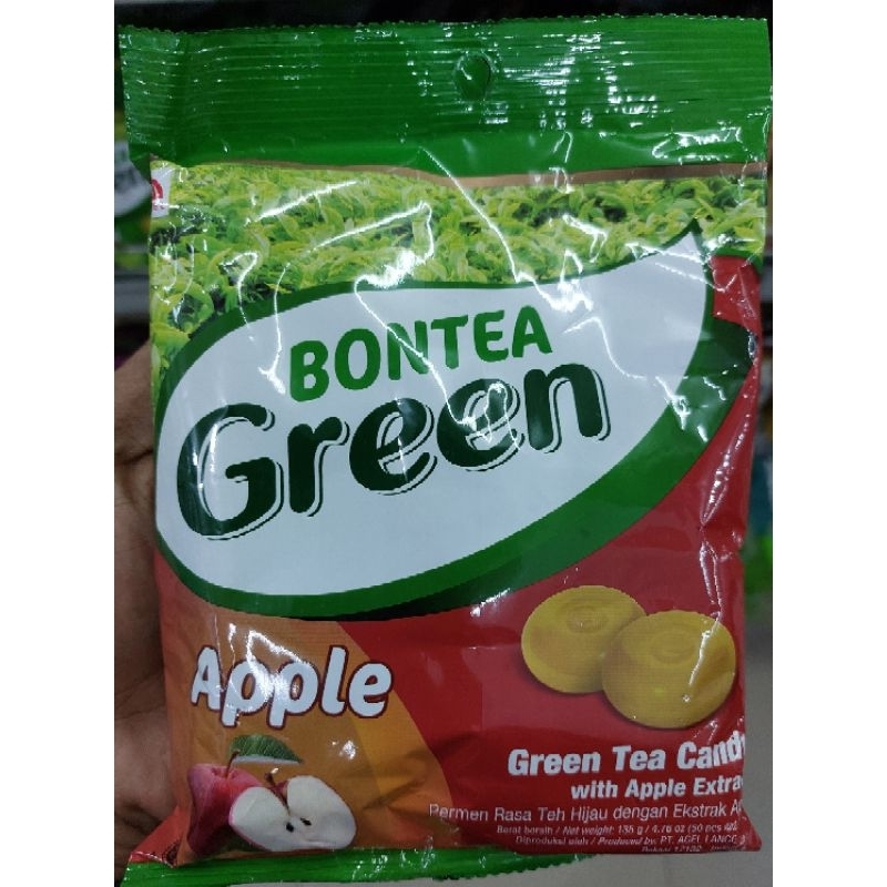 

KZ - bontea green permen teh rasa apel 135g isi 50pcs