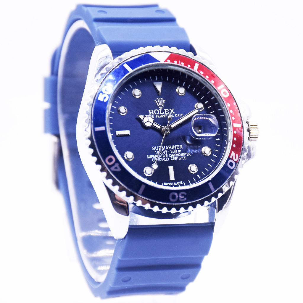 Jam Tangan Pria ROLEX Submariner Rubber Sporty