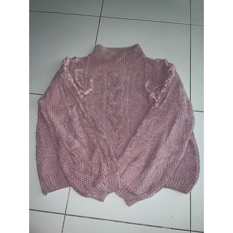 PREL*VED Rajut VELVET premium Super lembut Lengan Super ngeBalon