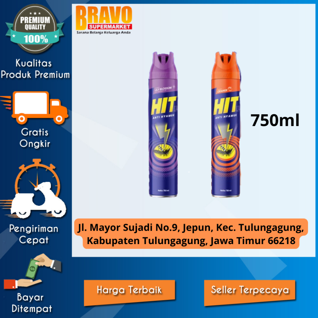 Bravo Supermarket Tulungagung - HIT Aerosol 750ml
