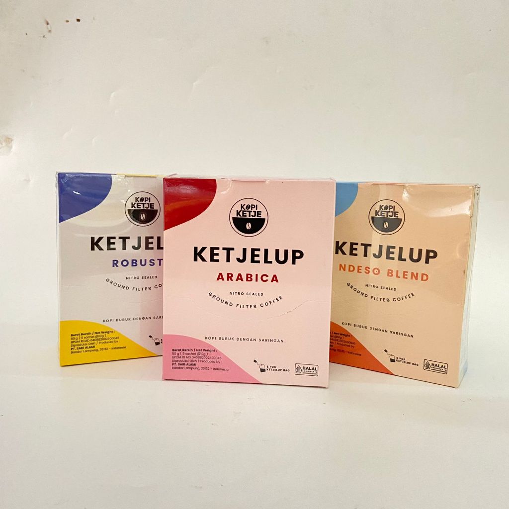 

Ketjelup Ground Filter kopi celup Isi 5 Lampung