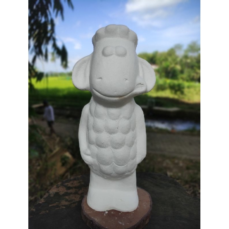 patung gypsum lukis sondesip celengan