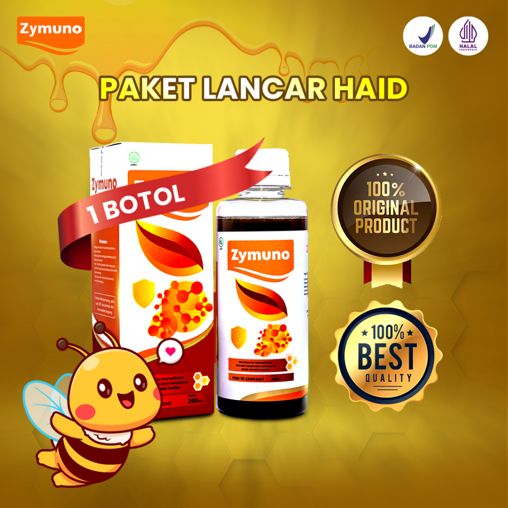 

Madu Asli Alami ZYMUNO Herbal Natural Honey Imunoterapi Paket Lancar Haid 1 Botol BEST QUALITY