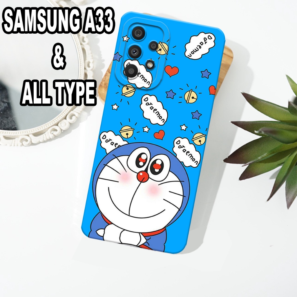 G31 - Softcase SAMSUNG A33 - Bahan karet lentur - silikon SAMSUNG A33 - Motif DORAEMON - casing SAMS