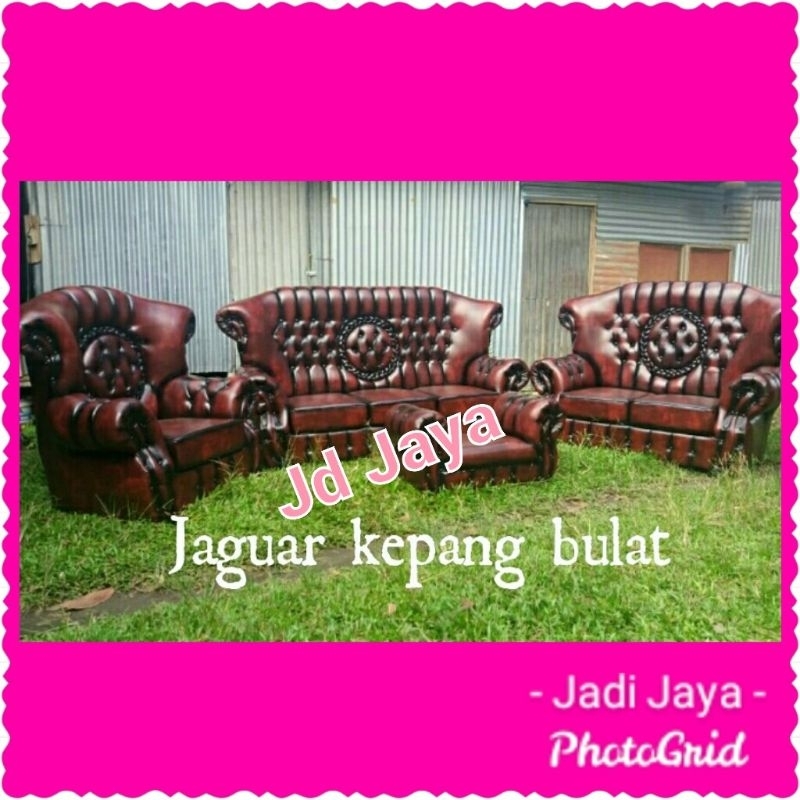 Sofa Jaguar Kepang bulat Jumbo