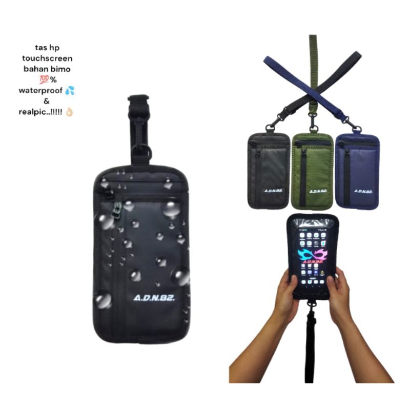 Tas hp / Sling phone  / Dompet Hp / dompet waterproof touchscreen pria dan wanita / hanging wallet