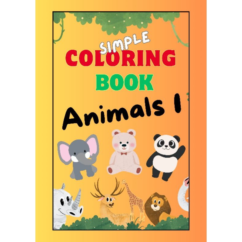 

ANIMALS 1 (pdf) Coloring Book, Buku Mewarnai untuk Anak l pdf