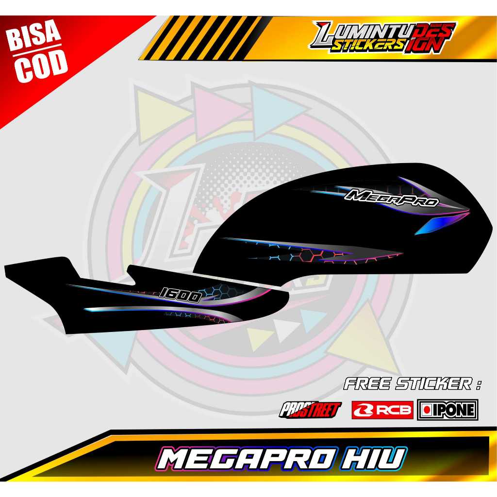 STRIPING VARIASI HONDA MEGAPRO HIU / STICKER LIST VARIASI MOTOR MEGAPRO HIU