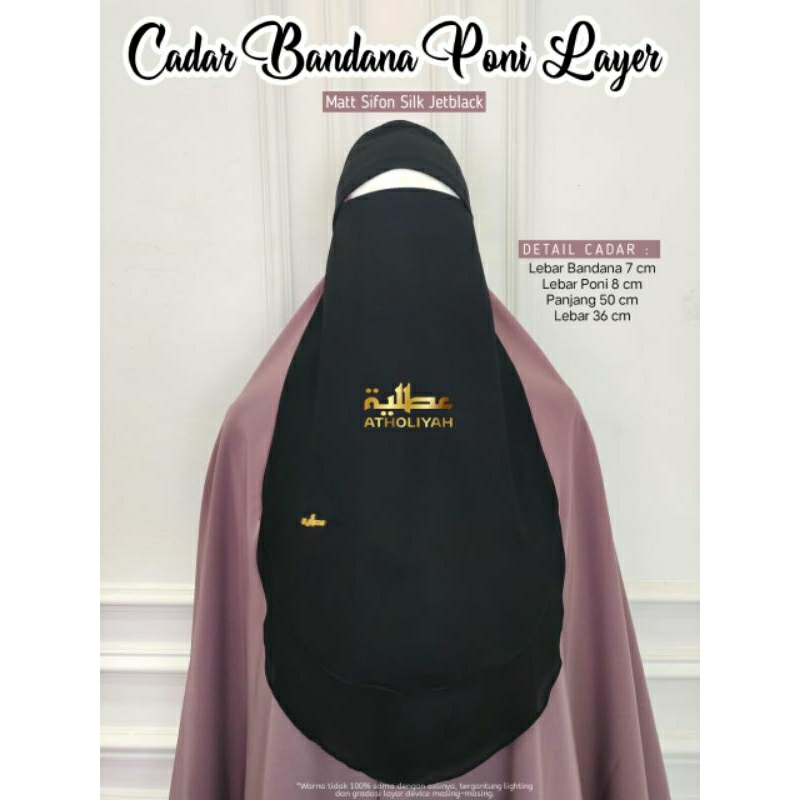 Cadar bandana poni 2 layer