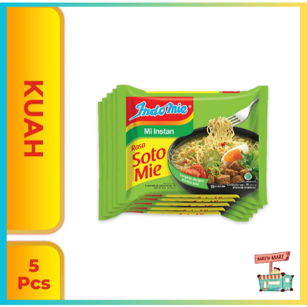 

5 Pcs - Indomie Kuah Soto Mie