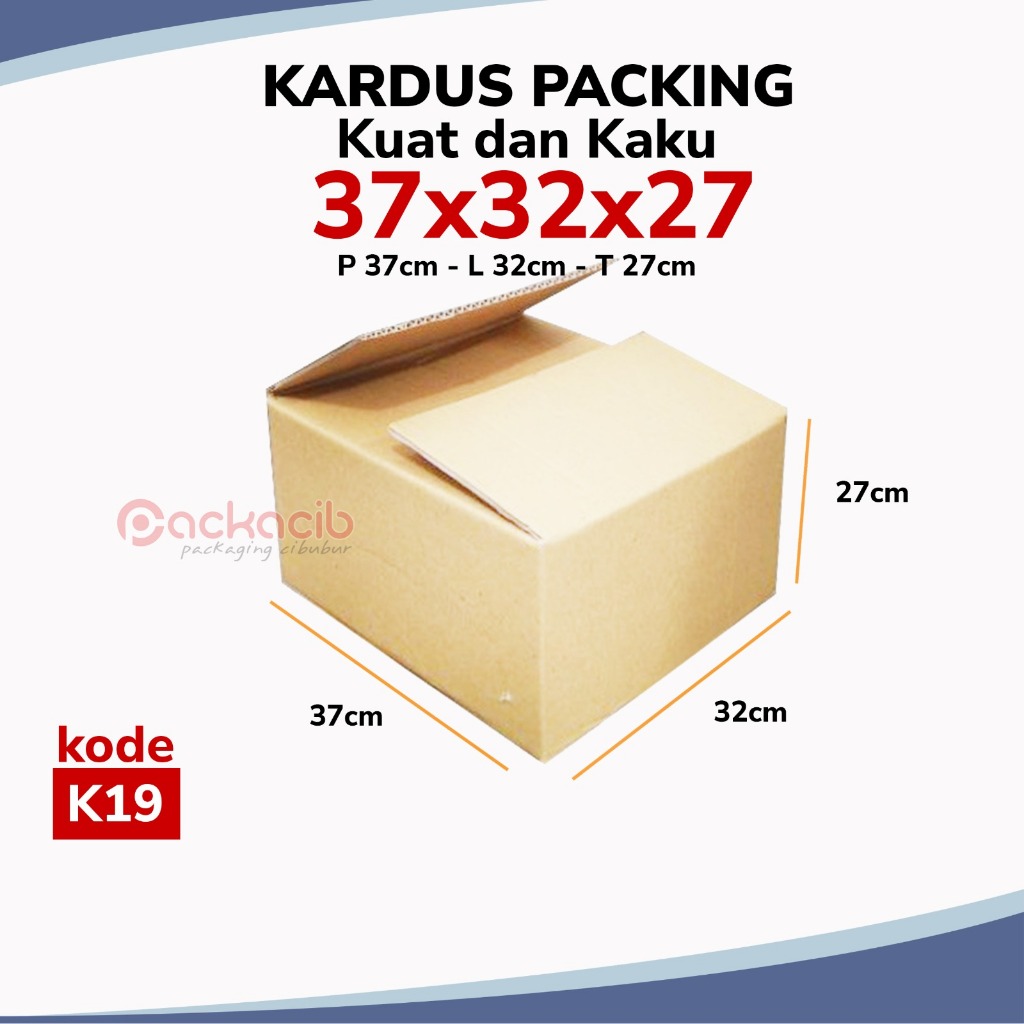 

[K19] Kardus Packing Ukuran 37x32x27 cm | k19 | Packing Online Shop Murah dan Berkualitas