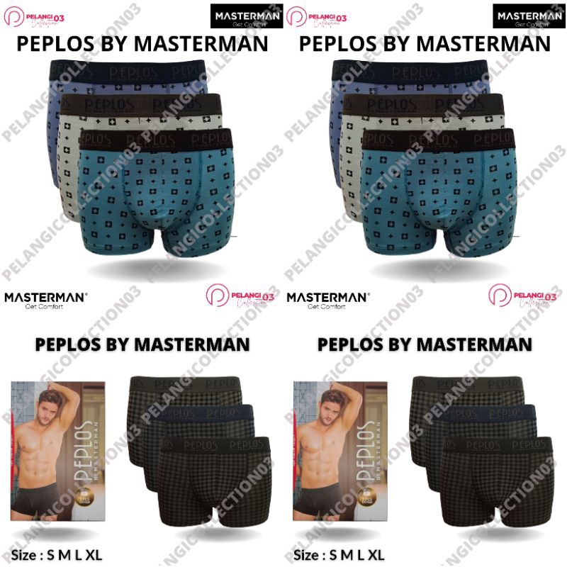 CELANA DALAM PRIA BOXER PEPLOS MASTERMAN