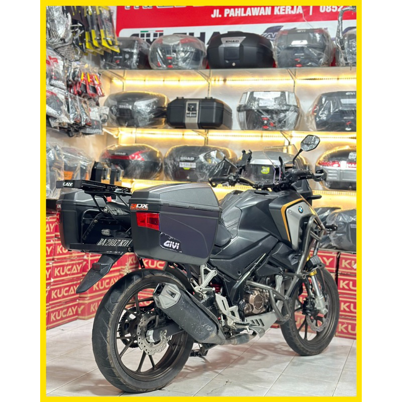 Sidebox CB150X || Givi E22N || Sidebox Givi || Kucay Geser || Kucay CB150X || Breket Kucay ||