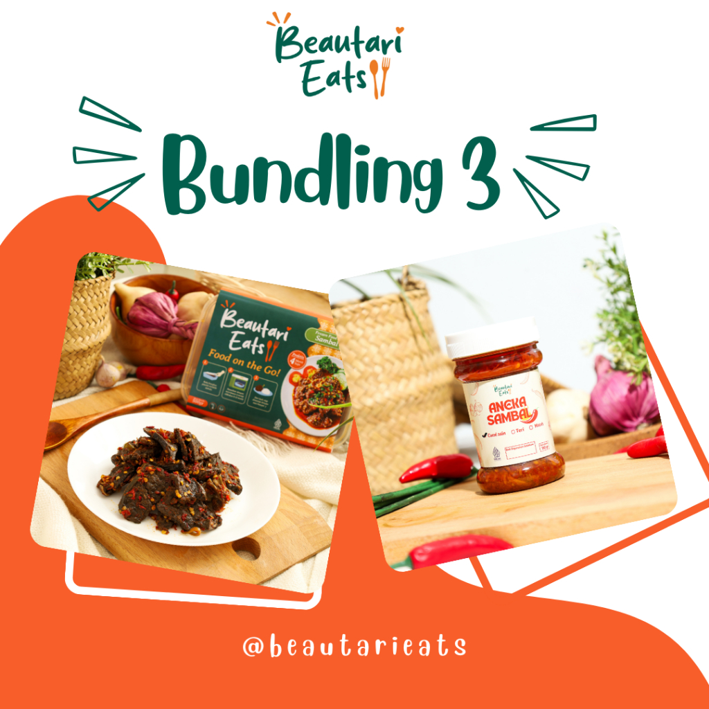 

[SPECIAL BUNDLING] Paru Balado+Sambal (1 Varian)- Beutari Eats
