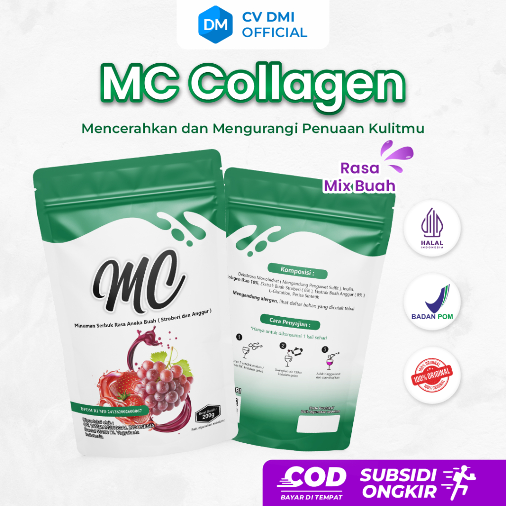 

MC Minuman Collagen Rasa Mix Fruit Anggur dan Stroberi