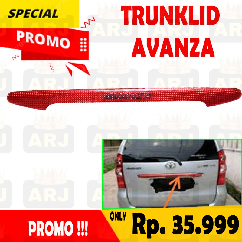 LIST BACKDOOR  TEMPEL TRUNKLID BACKDOOR  AVANZA/XENIA LAMA MODEL TEMPEL