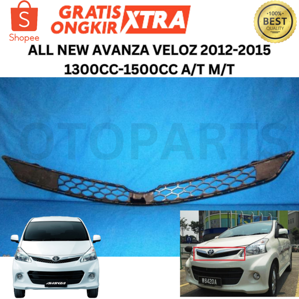 RB Grill Grille Ram Depan All New Avanza Veloz 2012 2013 2014 2015 Baru Oem Import