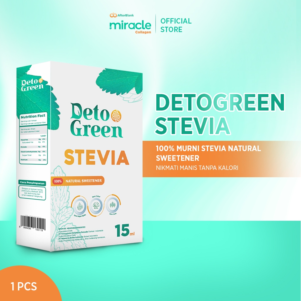 

DETOGREEN Stevia Gula Tetes Stevia Tetes Stevia Cair Nol Kalori 15ml