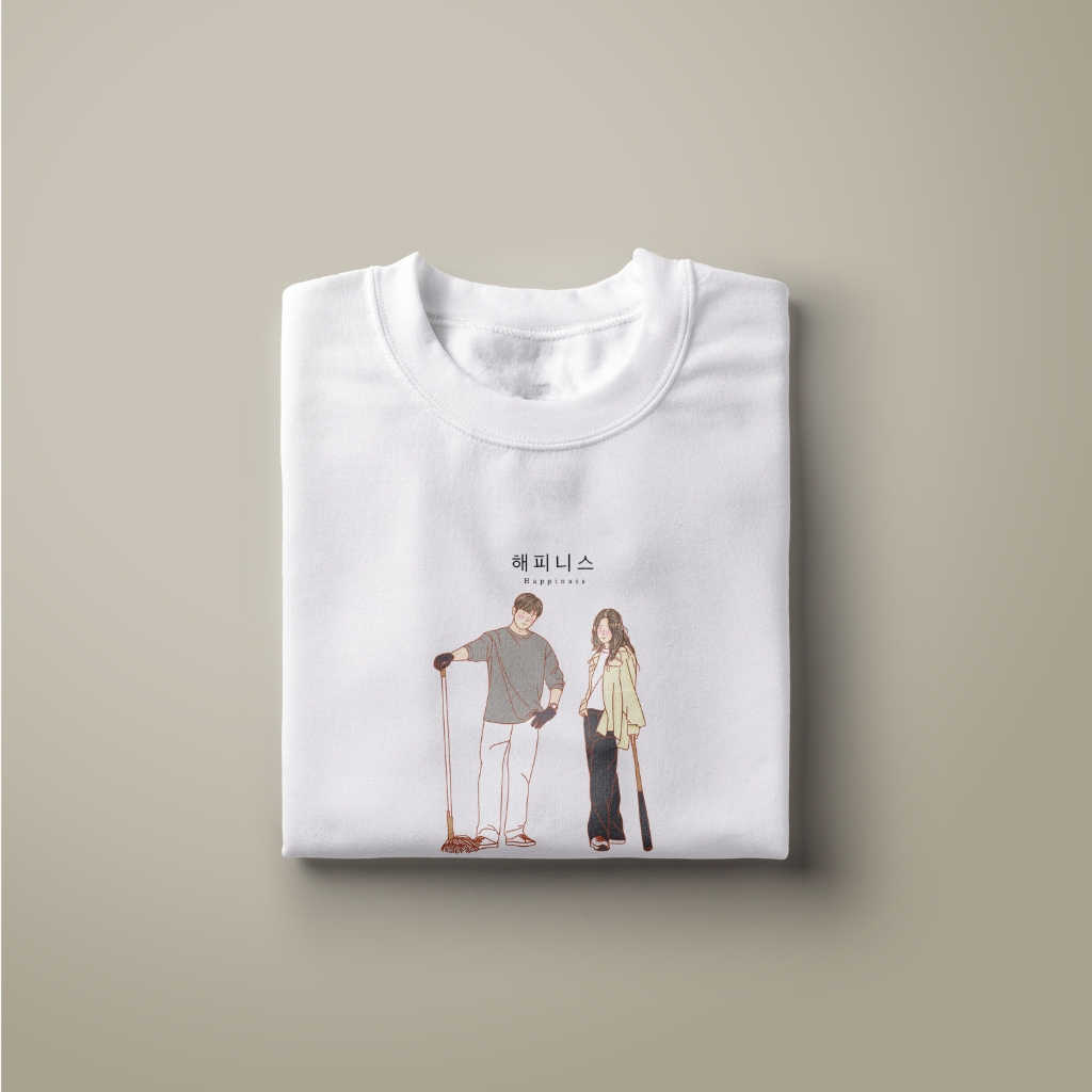 KAOS KDRAMA HAPPINESS KOREAN DRAMA T-SHIRT KOREAN DRAMA KDRAMA MERCHANDISE KAOS DRAMA KOREA