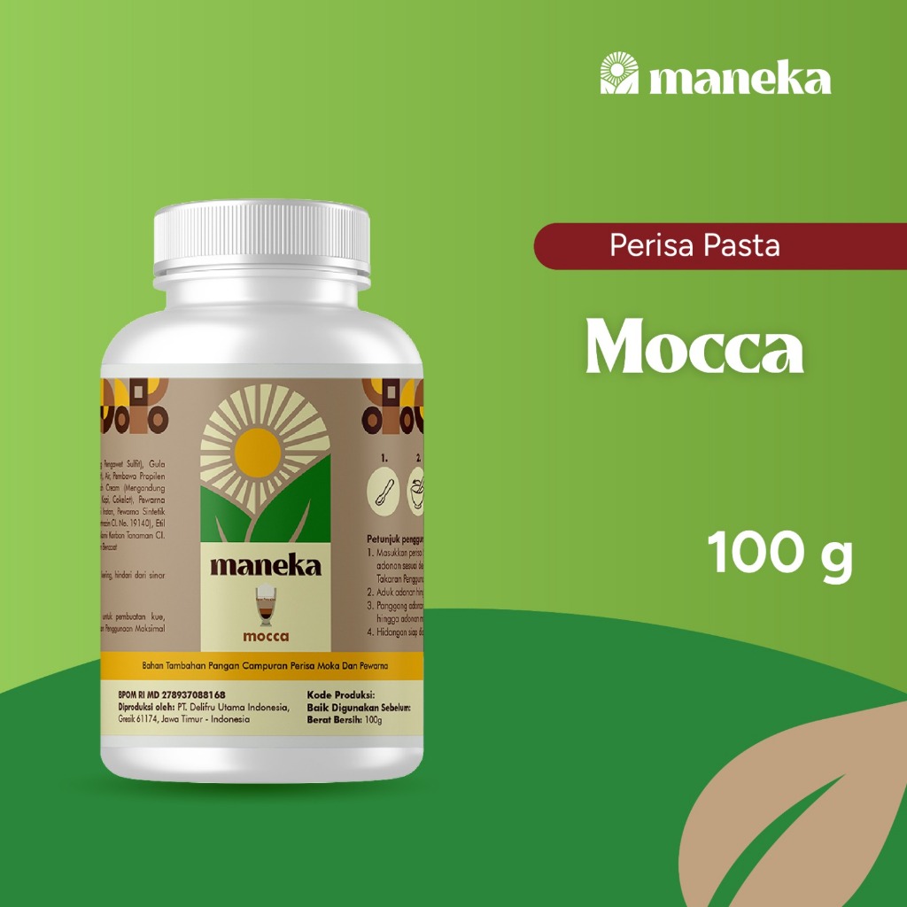 

Maneka Perisa Pasta Mocca - Aroma Perasa & Pewarna Makanan Rasa Moka 100 ML