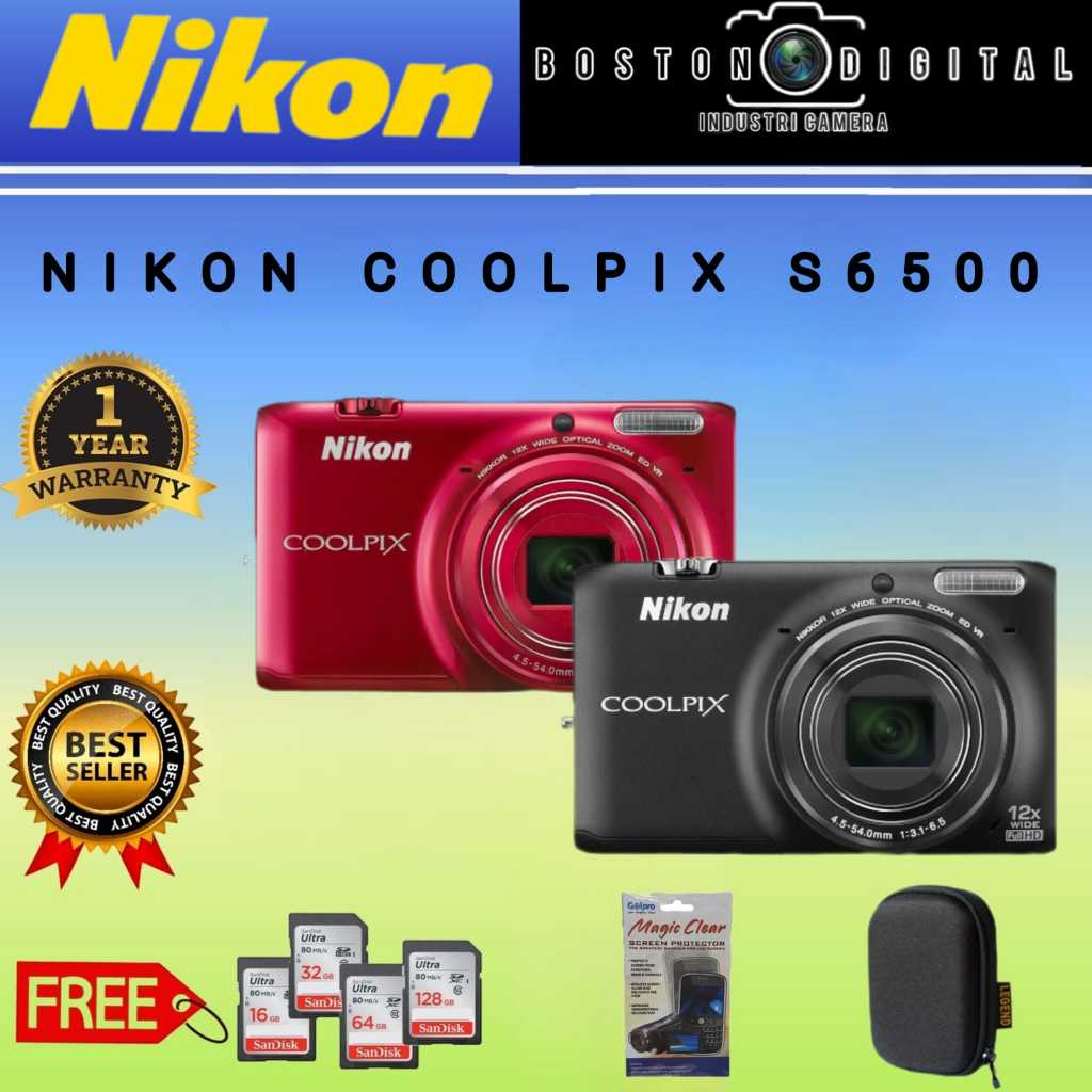 NIKON COOLPIX S6500 / CAMERA DIGITAL NIKON COOLPIX S6500 / S6500