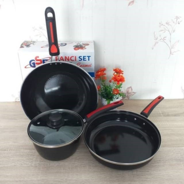 PANCI SET ENAMEL GSF PANCI GSF SET ISI 3 PANCI SET MURAH
