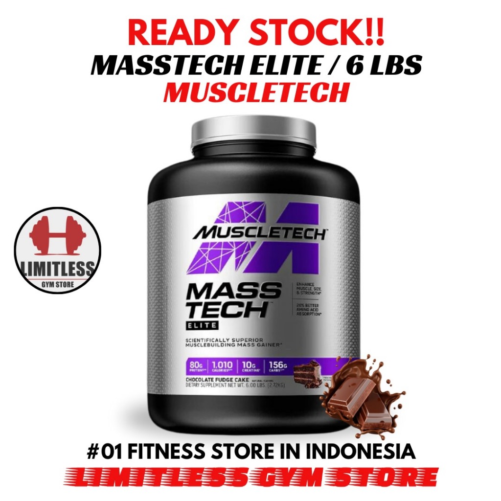 

MASSTECH MASS TECH GAINER 6 LBS LB 6LBS 6LB SUSU SUPLEMEN PENGGEMUK PEMBESAR BADAN OTOT