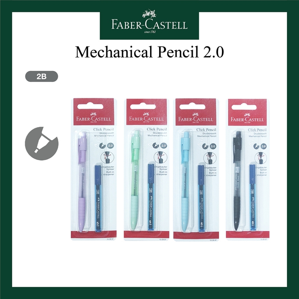 

Pensil Mekanik 2.0MM Pastel Blister + Refill 132897 Faber Castel