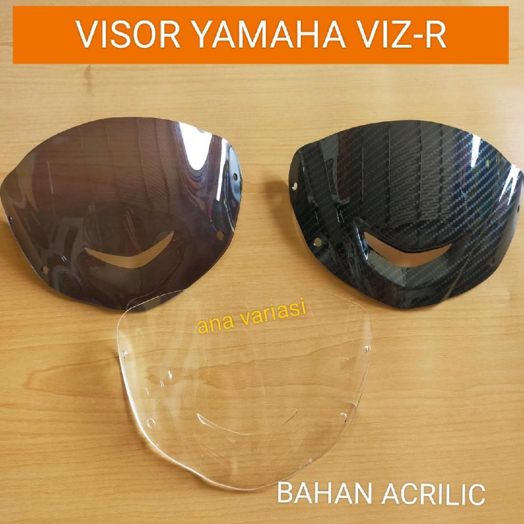 visor yamaha viz r visor motor viz r carbon visor Yamaha viz r smoke visor Yamaha fiz r bening