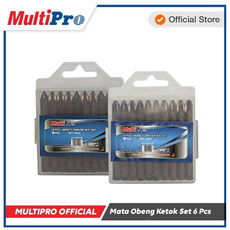 multipro mata obeng ketok / mata obeng ketok PH2 + / mata obeng ketok PH3 + / impact driver bit set 