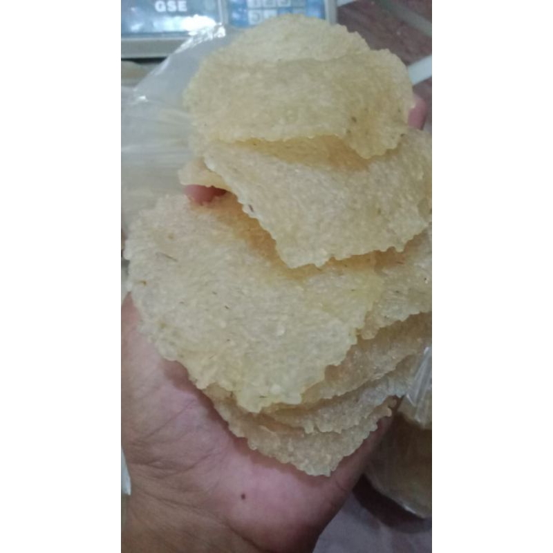 

kerupuk gendar/kerupuk nasi/kerupuk puli, mentah